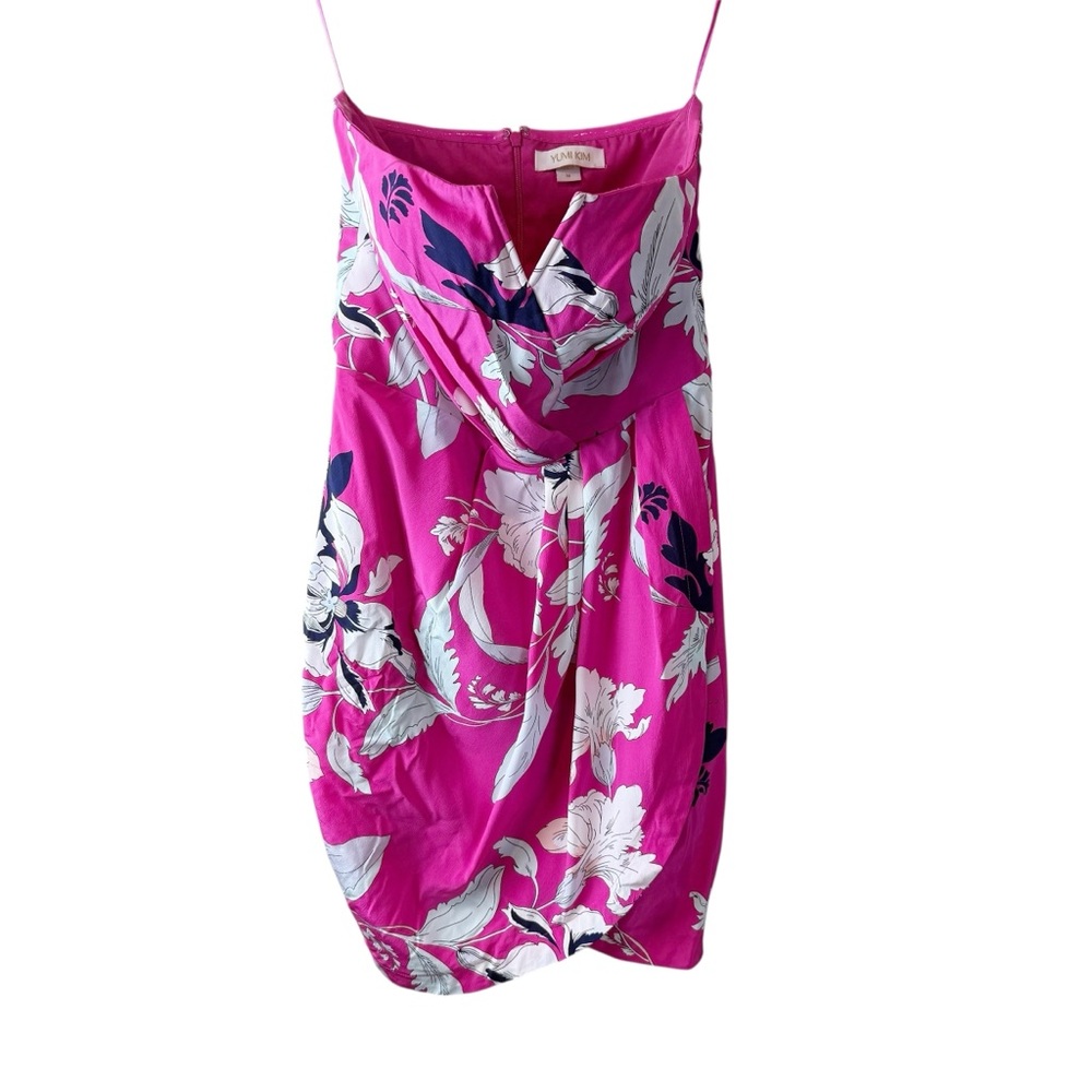 Yumi‎ Kim Elanor Silk Sweetheart Mini Wrap Dress M Strapless Floral